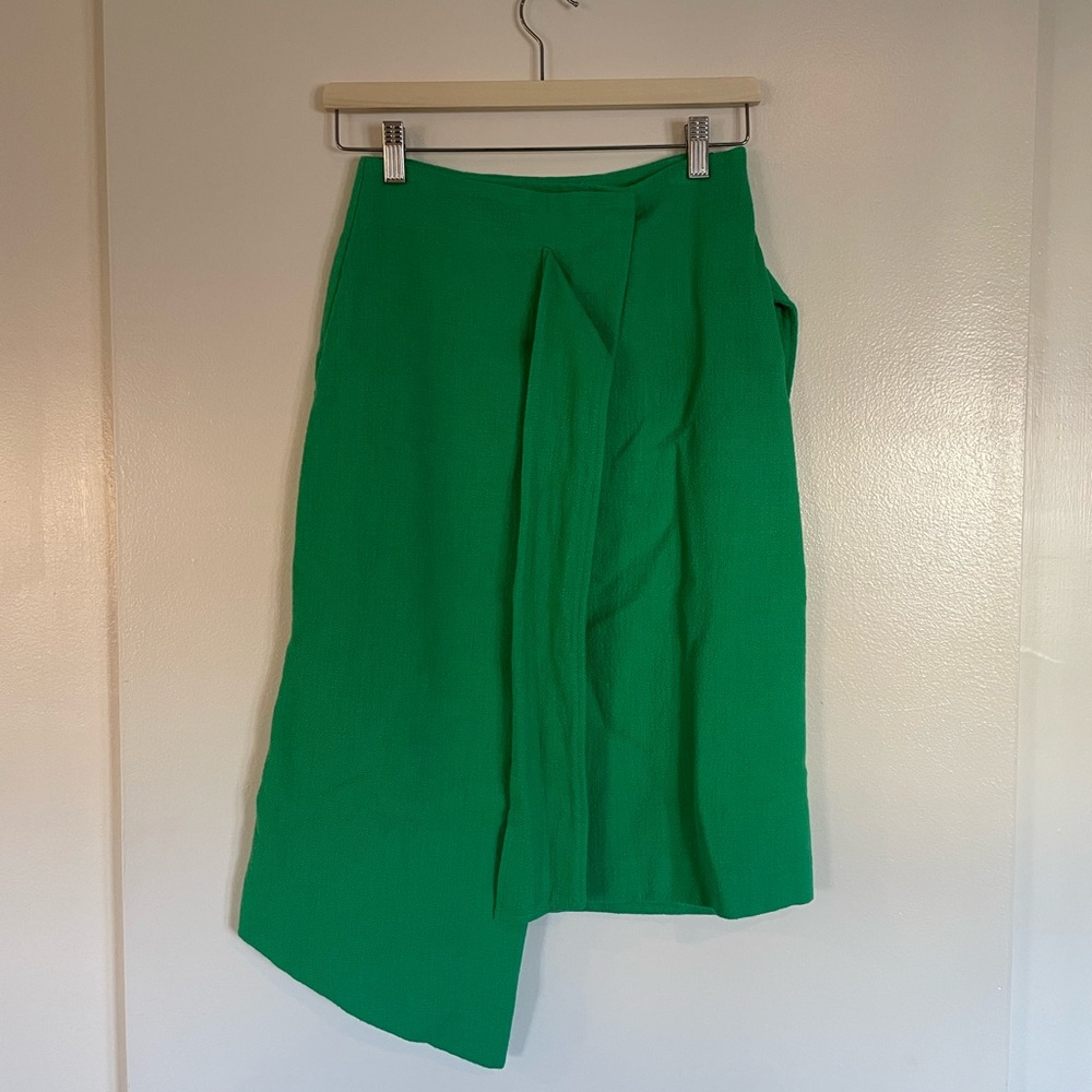 Anthropologie Maeve faux wrap skirt with tie